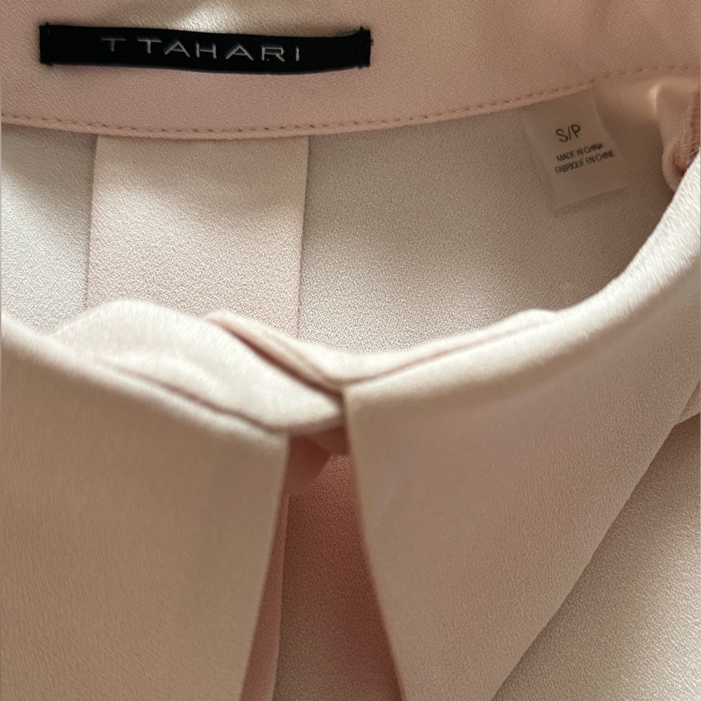 TTAHARI Long Sleeve Blouse Small Size Light Pink Color - Picture 7 of 10